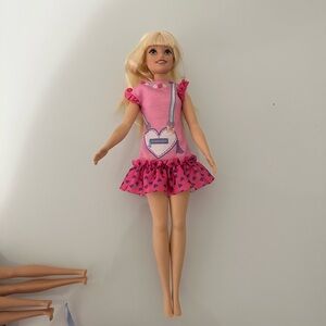 Mattel Pink Fashion Doll with Polka Dot Skirt